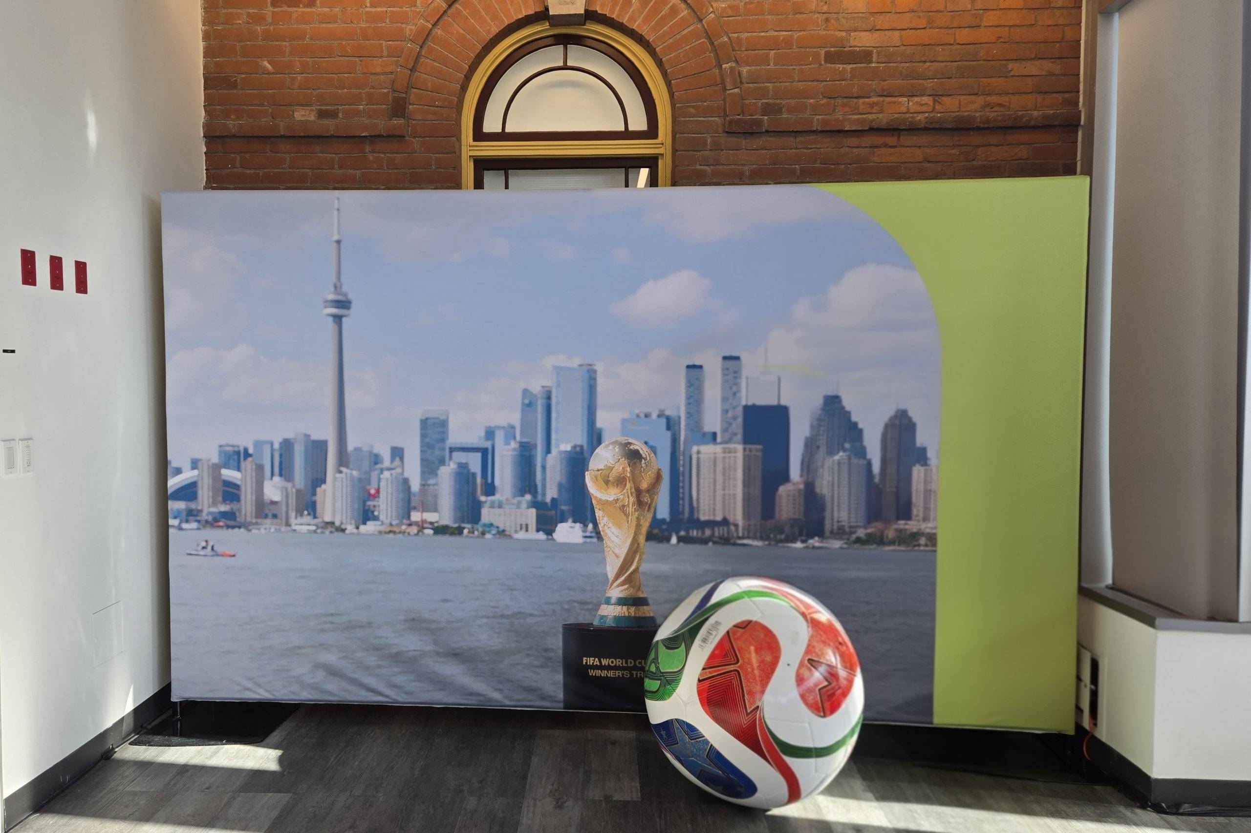 Inside the FIFA World Cup 26 Volunteer Centre in Toronto.