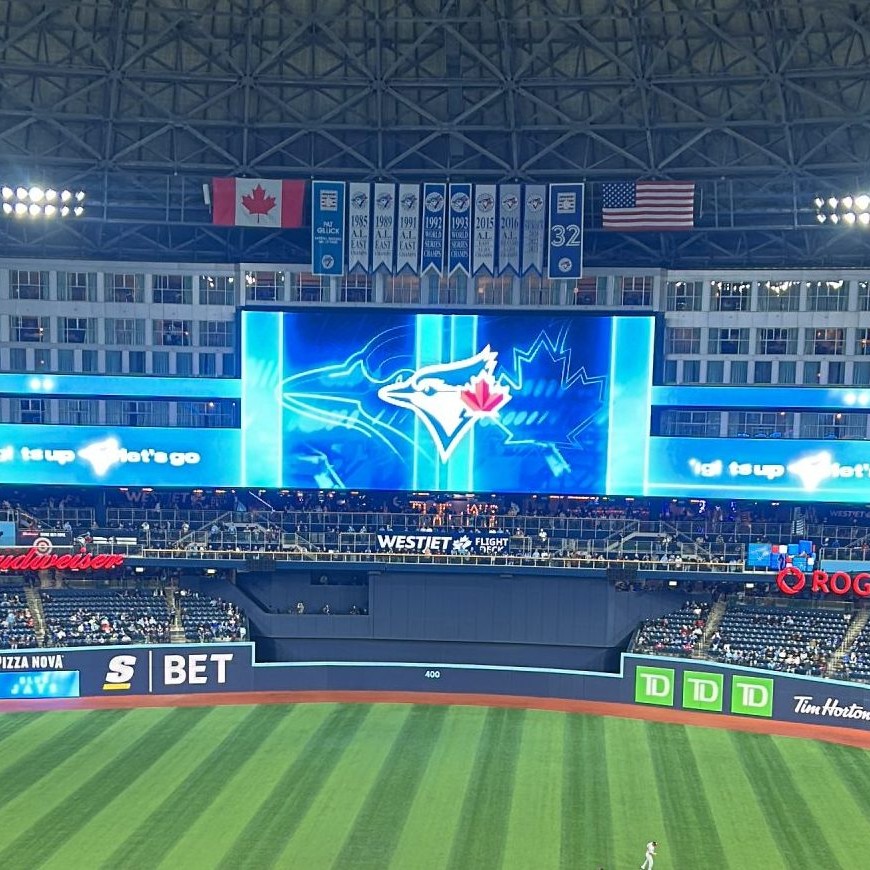 View from 500 level of the Rogers Centre where the Toronto Blue Jays play